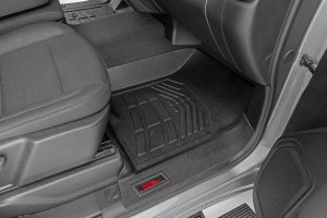 Chevrolet Silverado 3500 HD Floor Mats - Front - Rough Country - Sure-Fit - '20-'24